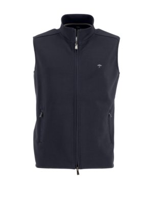 Gilet-in-a-soft-cotton-blend