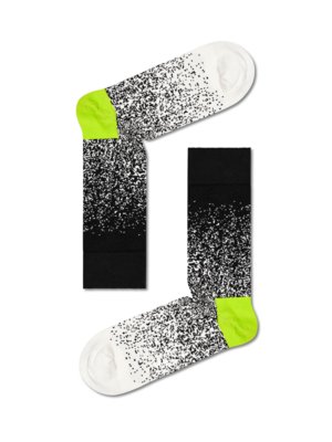 Socks with speckled pattern
