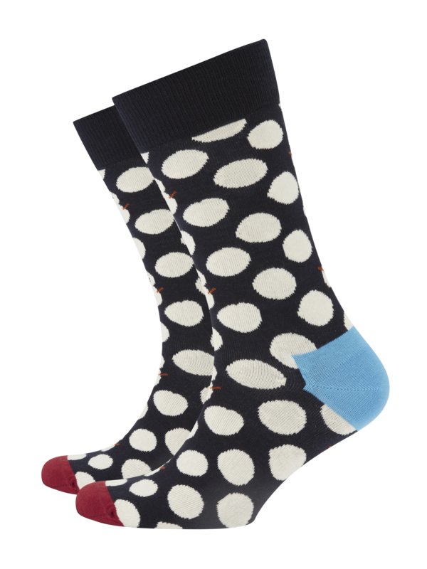 Levně Happy Socks, Ponožky se vzorem sněhuláka NámořnickáModrá