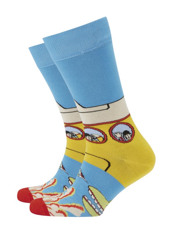 Levně Happy Socks, Ponožky se vzorem The Beatles Tyrkysová