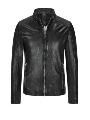 Leather jacket in a biker style