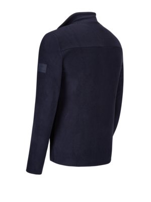 Sweatjacket-in-fleece-fabric,-extra-long