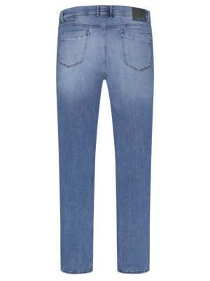 Five-pocket jeans in a washed look, Travel Comfort