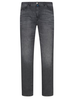 5-Pocket Jeans in Washed-Optik, Travel-Comfort