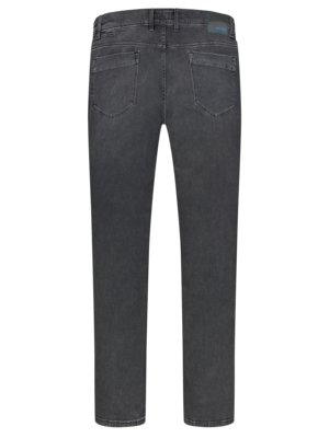 Five-pocket jeans in a washed look, Travel-Comfort