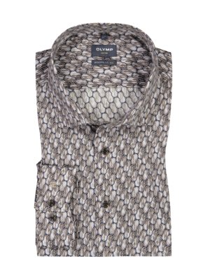 Luxor Modern Fit Hemd mit Allover-Print, extralang