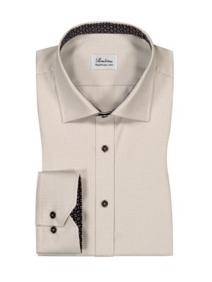 Hemd mit Hahnentritt-Muster, Twofold Super Cotton-Qualität