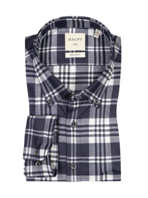 Shirt with check pattern, Ceramica, Regular Fit