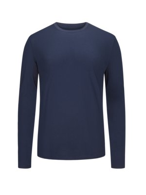Langarm-Shirt-mit-Stretch-Anteil,-Hybrid-T-Shirt