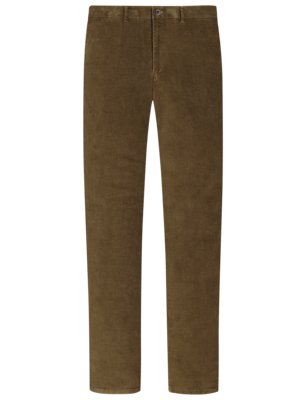 Corduroy trousers with stretch content