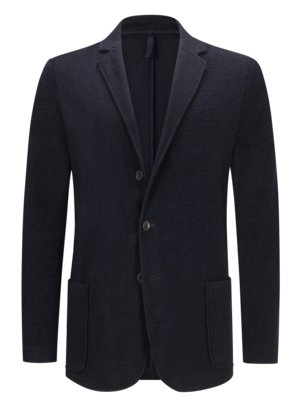 Knit jacket in a blazer style, made in italy