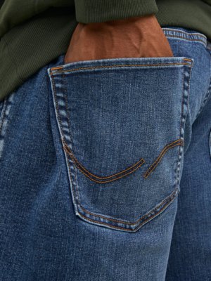 5-Pocket Jeans mit washed-look