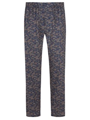 Pyjamas with patterned bottoms