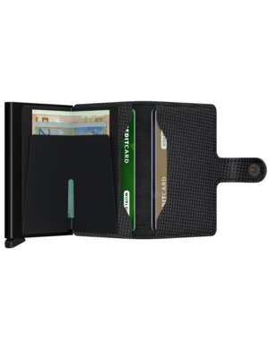 Wallet in a carbon look with card protector