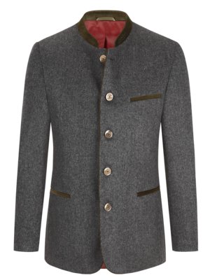 Jacket in soft virgin wool and cashmere