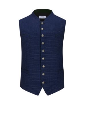 Trachten waistcoat with dot pattern