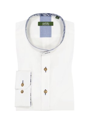 Traditional shirt with standing collar