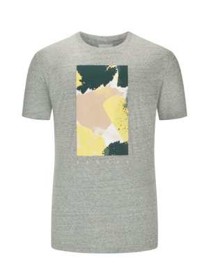 T-shirt with front print in a cotton blend