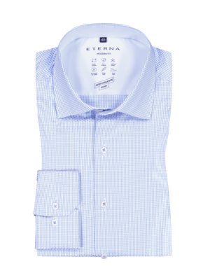 Modern-Fit-shirt-with-fine-pattern,-extra-long