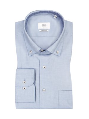 Comfort Fit Hemd mit Button-Down-Kragen