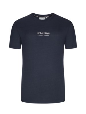 T-Shirt-mit-Koordinaten-Print