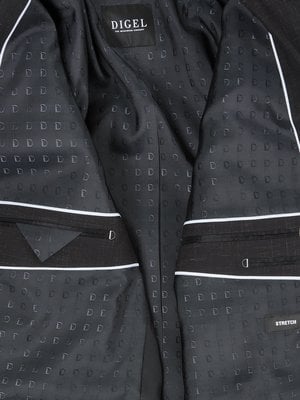 Jacket with pattern, stretch