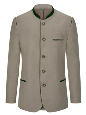 Jacket in cotton and linen