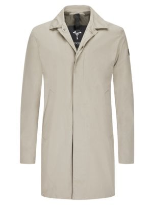 Short coat with removable yoke and hood 