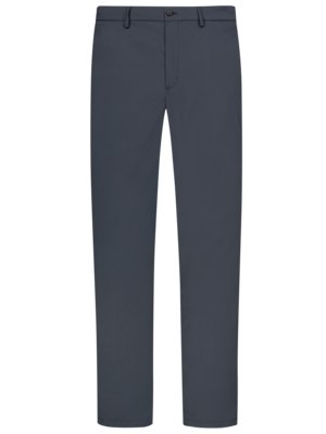 Chinos in elastic synthetic-fibre fabric