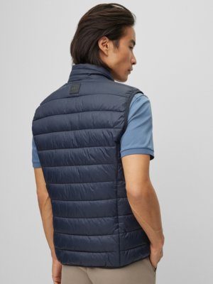 Lightweight quilted gilet with logo on the chest