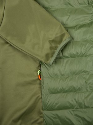 Softshell jacket with quilted front