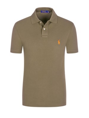 Polo shirt with small embroidered logo