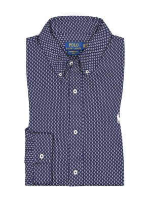 Patterned shirt in jersey fabric