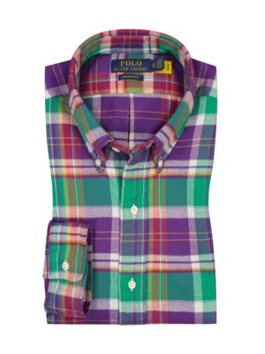Flannel-shirt-with-check-pattern,-Performance