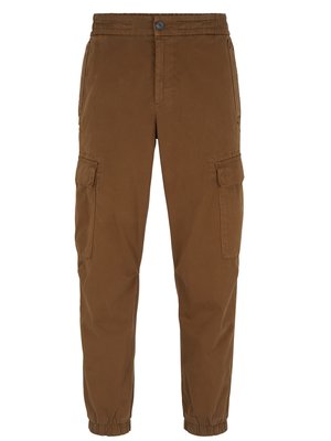Cargo trousers with elastic waistband