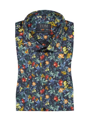 Kurzarmhemd mit floralem Print, Comfort Fit