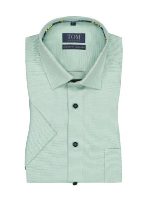 Short-sleeved shirt with a fine texture, Comfort Fit