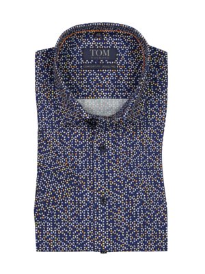 Short-sleeved shirt with all-over print, Comfort Fit