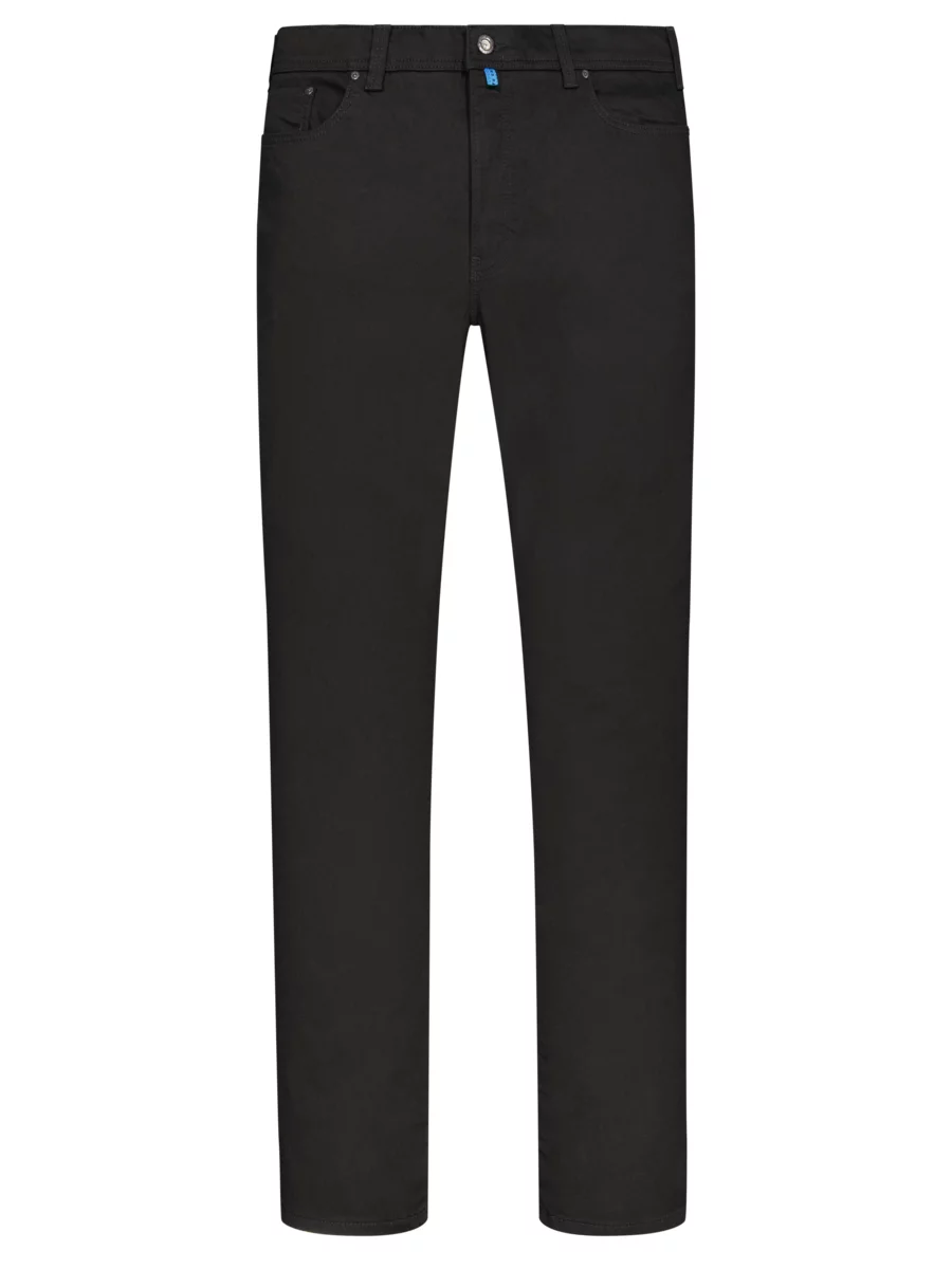 Five-pocket jeans in a cotton blend, | tall , black HIRMER & Brax, big Masterpiece Cadiz