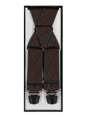 Suspenders in a microfibre blend