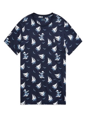 T-shirt with sailing boat print