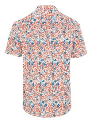 Short-sleeved shirt with floral pattern, Regular Fit