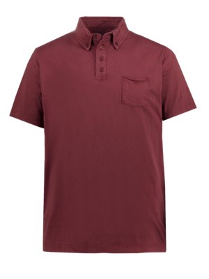Polo shirt with button-down collar
