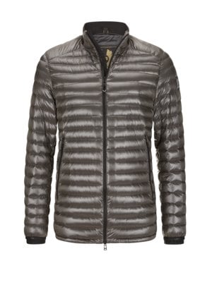 Lightweight down jacket in a quilted look