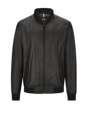Leather jacket in lamb Nappa with blouson style 