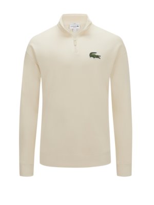 Troyer in organic cotton with large logo patch 
