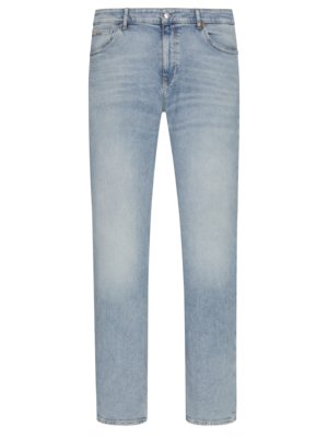 5-pocket jeans in washed look with stretch fabric