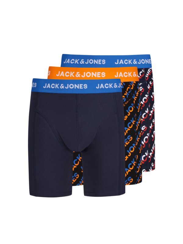 Übergröße : Jack & Jones, 3er Pack Boxer Trunks in Marine