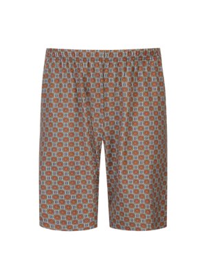 Short pyjamas with patterned shorts