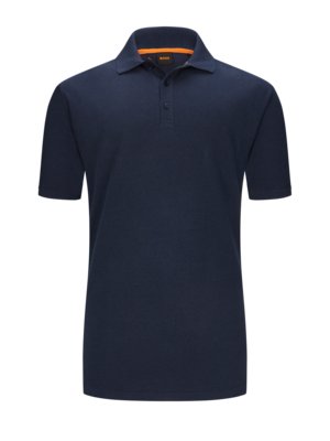Polo shirt with waffle texture 